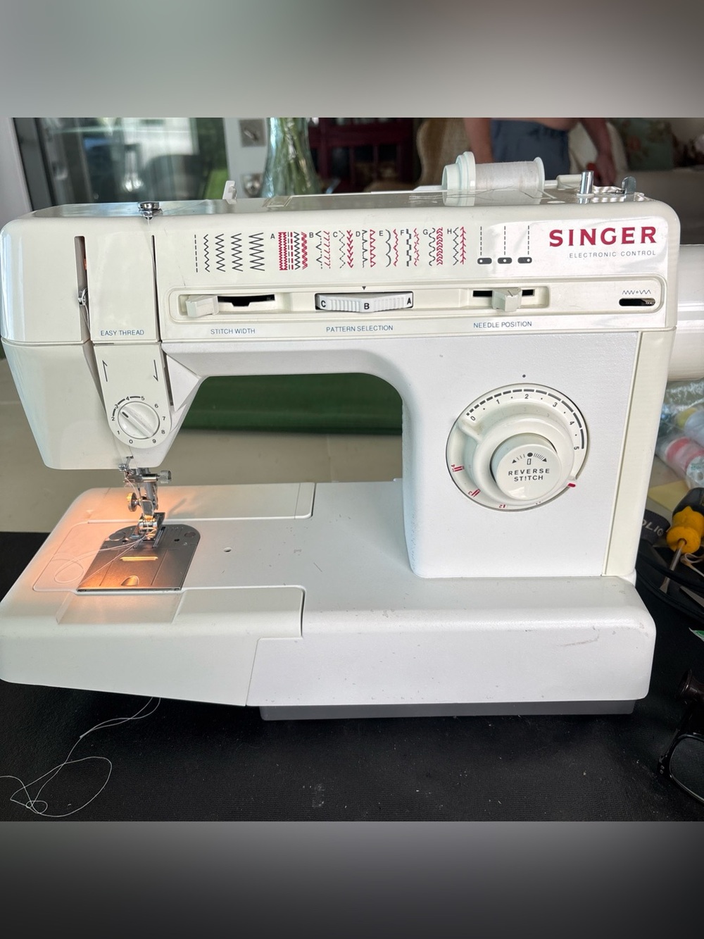 Singer Sewing Machine Model 4830 C with Foot pedal & Extras- Heavy Duty- Works!